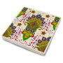Hermia Juego de 4 Alfombrillas de Cristal 100% Piedra Natural Multicolor